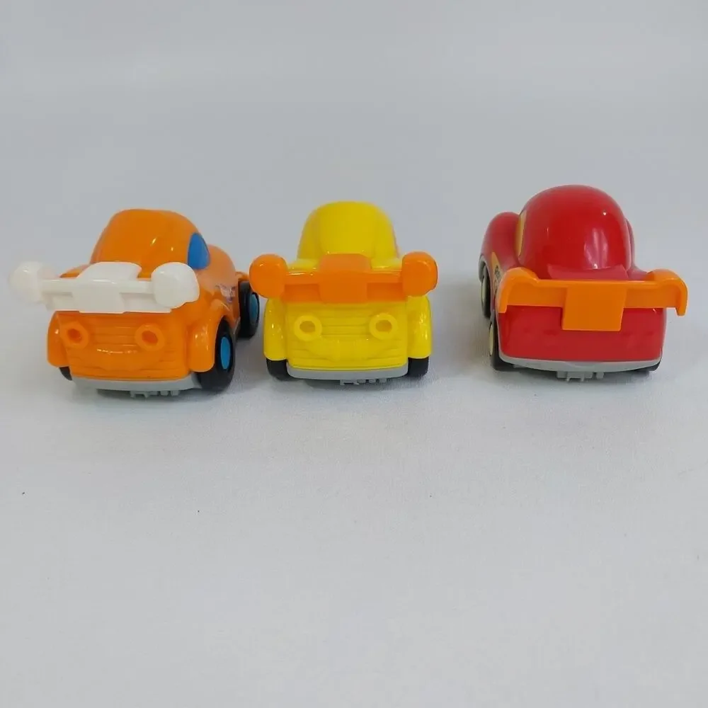 Vtech Go Go Smart Wheels Lot of 3 Race Cars‎ Orange Yellow Red